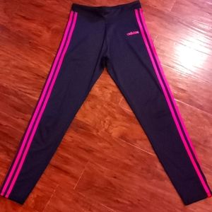 Girls Adidas stretch work out pants sz XL 16